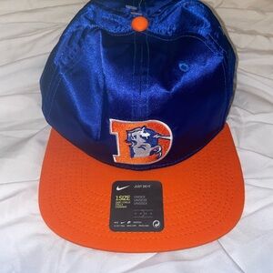 Nike Blue and Orange Broncos Cap